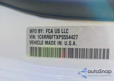 2023 Ram 1500 Classic Tradesman 4X2 6'4 Box из США, поврежденный, VIN 1C6RR6FTXPS554427